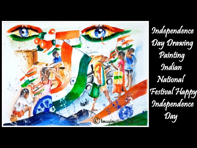 Happy Independence day | Independence day drawing, Happy independence day  india, Happy independence day