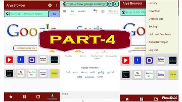 Part-4 2019 create own android web browser like uc &chrome using android studio hindi