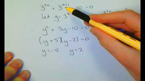 solving with logs and quadratics