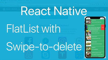 19-FlatList#3.How to swipe to delete an Item in FlatList