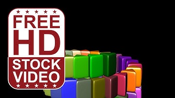 Free Stock Videos – abstract colorful triangles moving and changing color randomly 3D animation