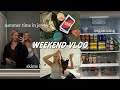 weekend vlog: living at home, skims haul, fridge organization + hoboken spots | maddie cidlik