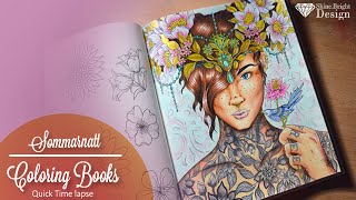 {Adult Coloring} Sommarnatt : time lapse speed coloring