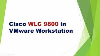 Cisco WLC 9800 in VMware Workstation | English screenshot 1