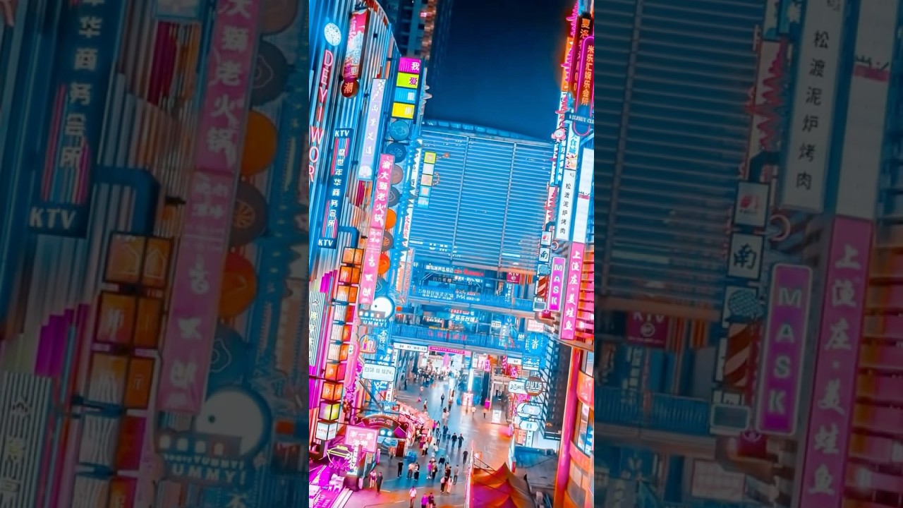 Cyberpunk City in China? 🏙️ Neon Nights in Chongqing 