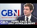 Gb news panel calls for channel to be shut down  charlie peters gatecrashes event
