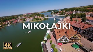 Mikołajki w sercu Krainy Wielkich Jezior Mazurskich | Dji Avata | Lece w miasto [4k]