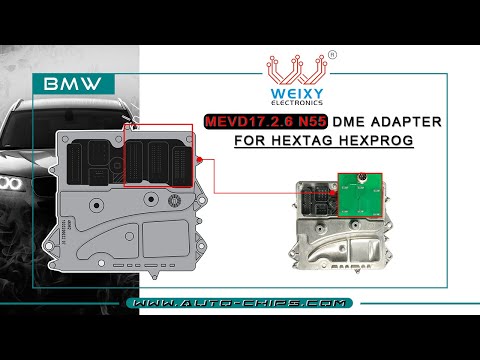 BMW MEVD17.2.6 N55 DME adapter for HexTag HexProg