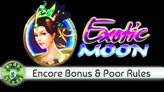 Exotic Moon slot machine, Encore Bonus with Poorly Written Rules