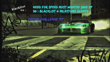 Need For Speed Most Wanted 2005 Ep 36 : Blacklist 4 Milestone Events