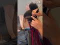 How to cut clean part #braids #knotlessbraids