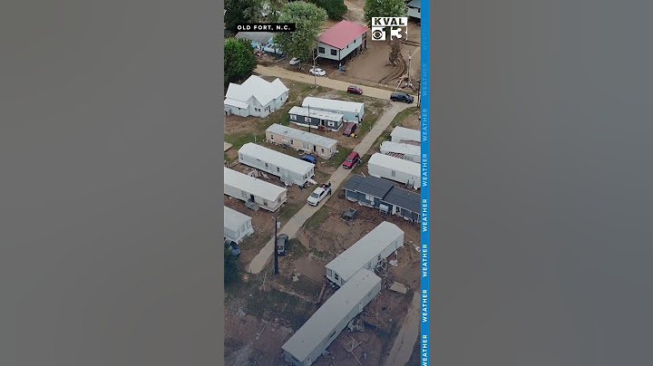 WATCH: Drone flies over North Carolina town and showcases hurricane Helene aftermath