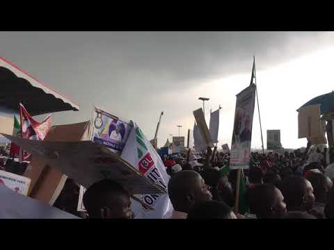 Bayelsans Massively Turnout for Atiku PDP Presidential Campaign Rally In Yenagoa [WATCH VIDEO]