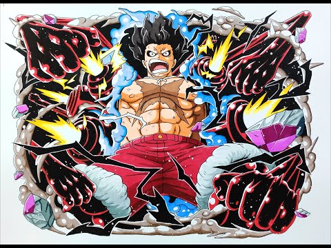 Video Cách vẽ Luffy Gear 4 Snake Man | One Piece - youtube