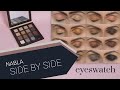 Nabla SIDE BY SIDE NUDE Eyeshadow Palette - all colors on eyelids, no photo filters 😊