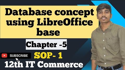 Database practical using LibreOffice | SOP- 1 | Practical solution |