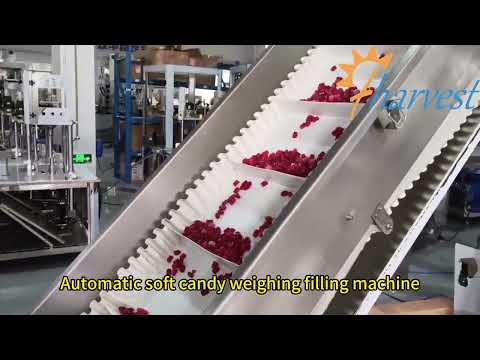 Automatic soft candy weighing filling machine, Candy bottle filling machine