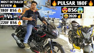 Bajaj Pulsar 180F BS6 2020  || Most Detailed Review  || Pulsar 180F Vs 220F Bs6 || What's New