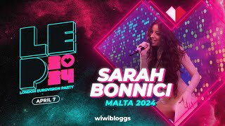 🇲🇹 Sarah Bonnici "It's Raining Men"  - LIVE @ London Eurovision Party 2024