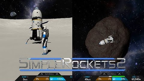 Landing on Luna & T.T. - Simplerockets 2