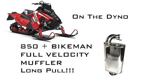Axys 850 On The Dyno - Muffler Testing Long Pull Bikeman Full Velocity