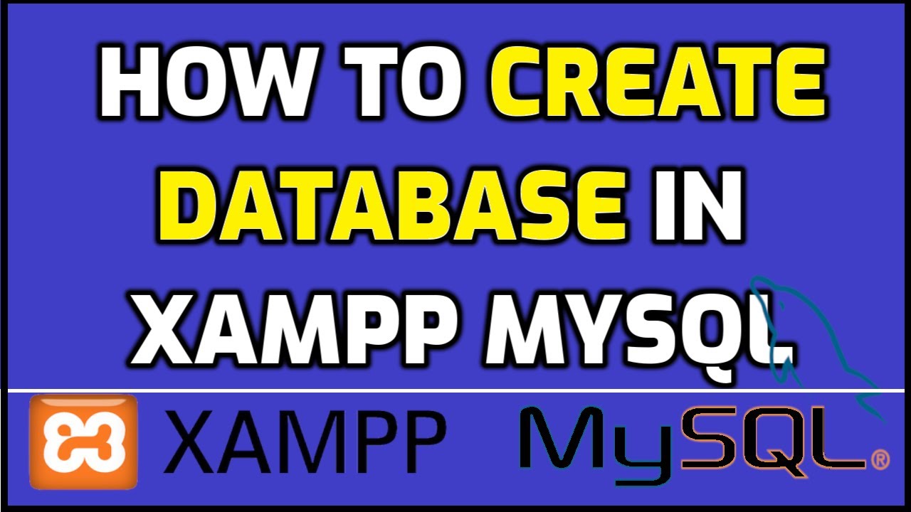 How to create database in XAMPP MySQL/ MariaDB (2020)