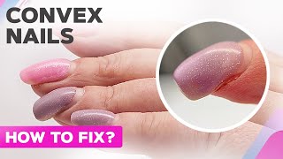 How To Fix Convex Nails | Nail Extension Using Dual Forms