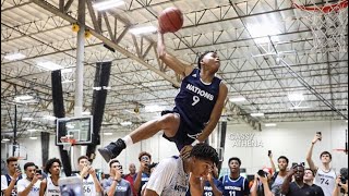 Jalen lecque 6'4 jumps over Moses brown 7'1!!!!