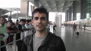 Bangalore fans welcome Sanjay