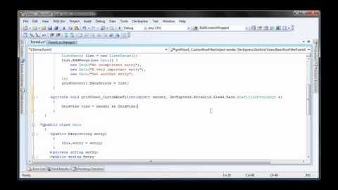 XtraGridRecordVisibility