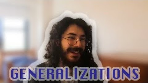 On the Topic of Generalizations