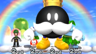Mario Party 9 Minigame - Luigi Vs Kamek Vs Birdo Vs Wario