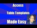Access 2003 Database Templates