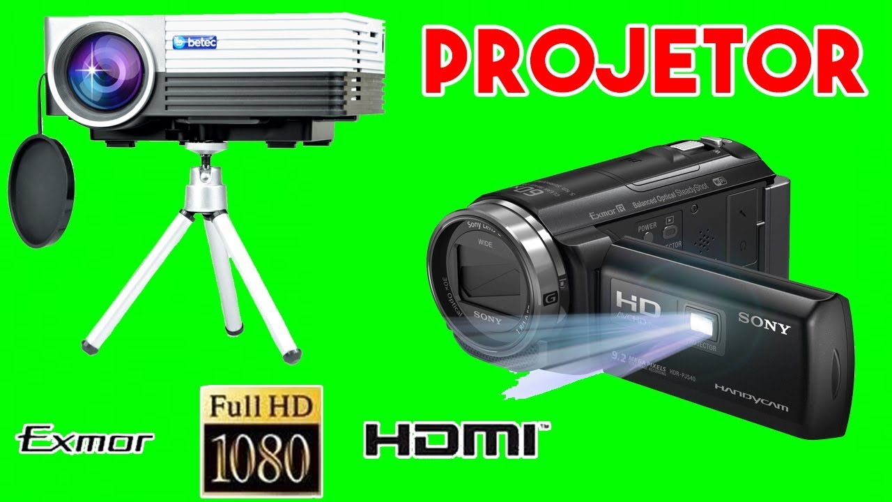 Camcorder With Cinema Projector - SONY HDR PJ340 Demo! - YouTube