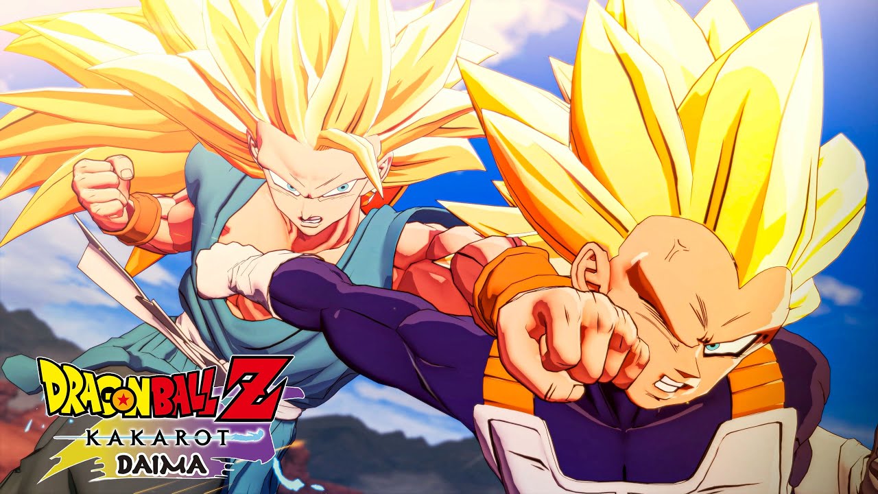 Dragon Ball Z Kakarot - Бой с боссом Супер Сайян 3 Гоку против Супер Сайяна 3 Вегеты и концовка (...