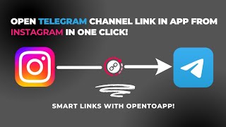 Open Telegram Channel Link Directly In Telegram App From Instagram Bio