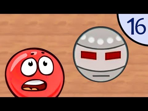 Новый Несносный КРАСНЫЙ ШАР #16. Роботы. Мультик ИГРА New Red Ball 2 на Игрули TV