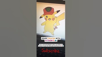 draw Pikachu with python #shorts #python #pikachu