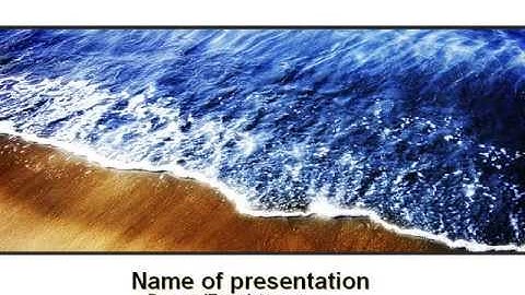 Sea Sand PowerPoint Template by PoweredTemplate.com