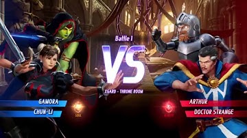 MARVEL VS. CAPCOM: INFINITE Gamora Alt.,Chun-Li Gameplay In Arcade Mode