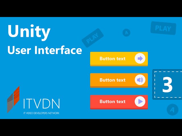 Видео курс Unity 3D User Interface. Урок 3. Главное меню и меню паузы.