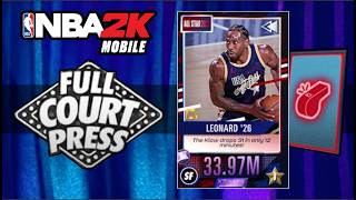 KAWHI MOMENTS FULL COURT PRESS PACK OPENING!! | NBA 2K Mobile S8