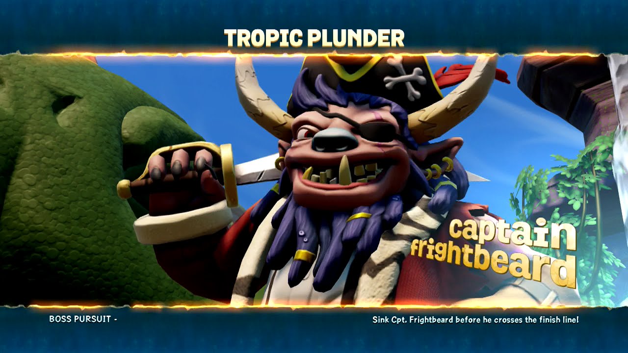 SKYLANDERS SUPERCHARGERS BOSS PURSUIT CAPTAIN FRIGHTBEARD YouTube