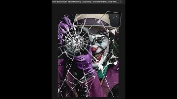 7 Photoshop Tips 2024   How to Compositing a Glass Shatter Effect #leenam1997 #designtools #photosho