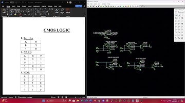 "How to Design 2-Input CMOS NAND, NOR, AND, and OR Gates in DSCH"#vlsidesign #dsch #logicgates