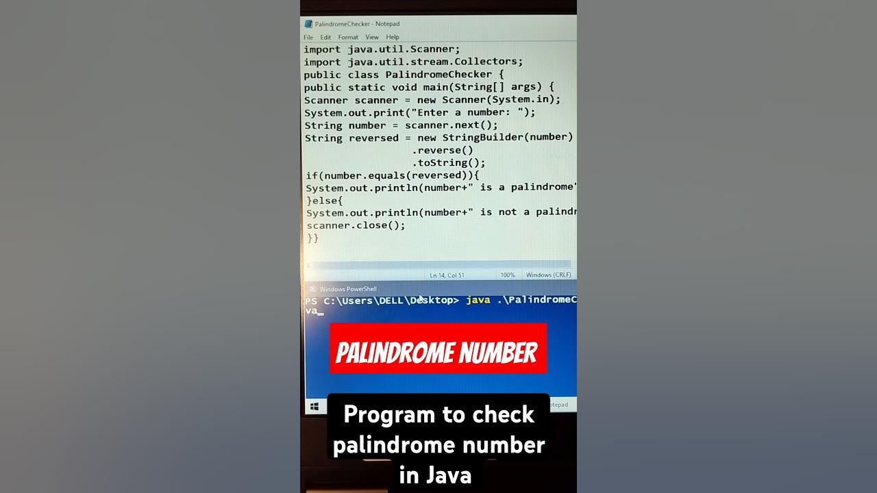 Creating a Palindrome Checker in Java - YouTube