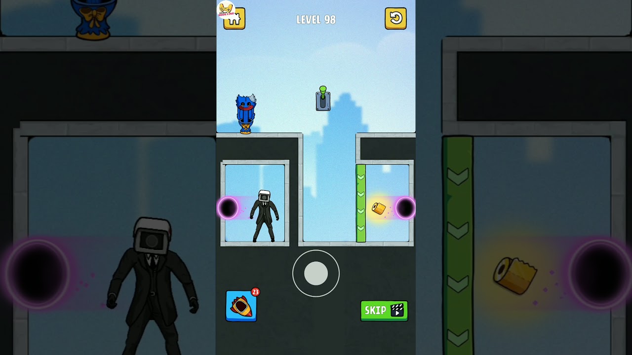 Toilet Monster: Move Survival Levels 97 - 98 (Android, iOS) 