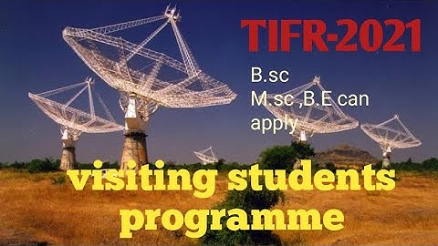 visiting students programme/TIFR- NCRA - 2021