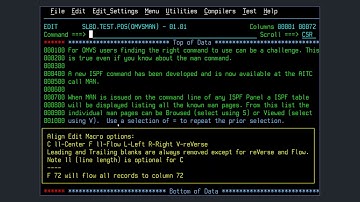 Align - ISPF Edit Command
