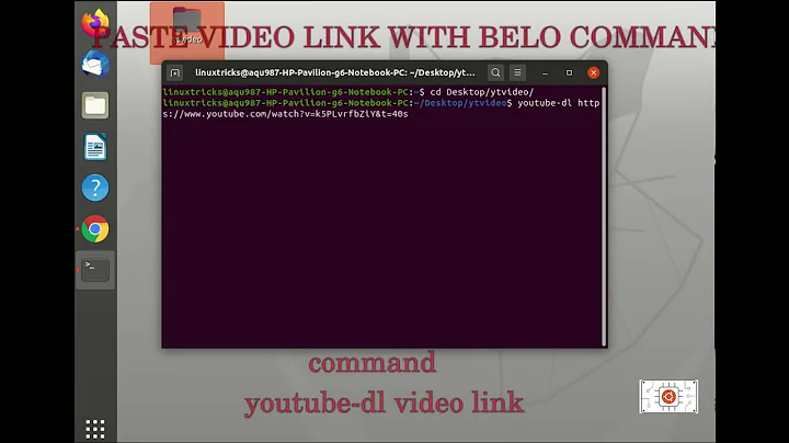Download you-tube video from terminal in ubuntu.